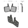 Brenta Ciclo Mt5/mt7 Magura Sinterbremseklosser, Black / silver, One Size