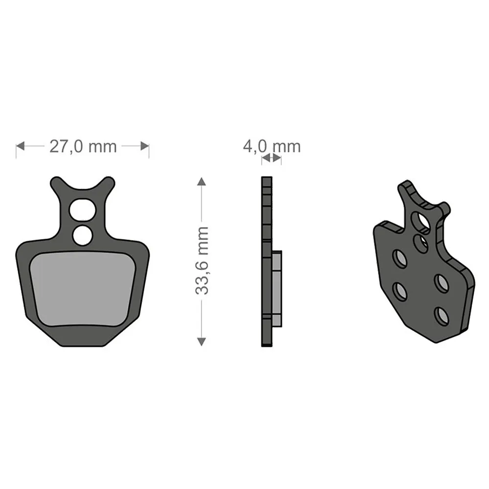Brenta Ciclo Oro Formula Sinterbremseklosser, Black / silver, One Size Brenta Ciclo Oro Formula Sinterbremseklosser, Black / silver, One Size
