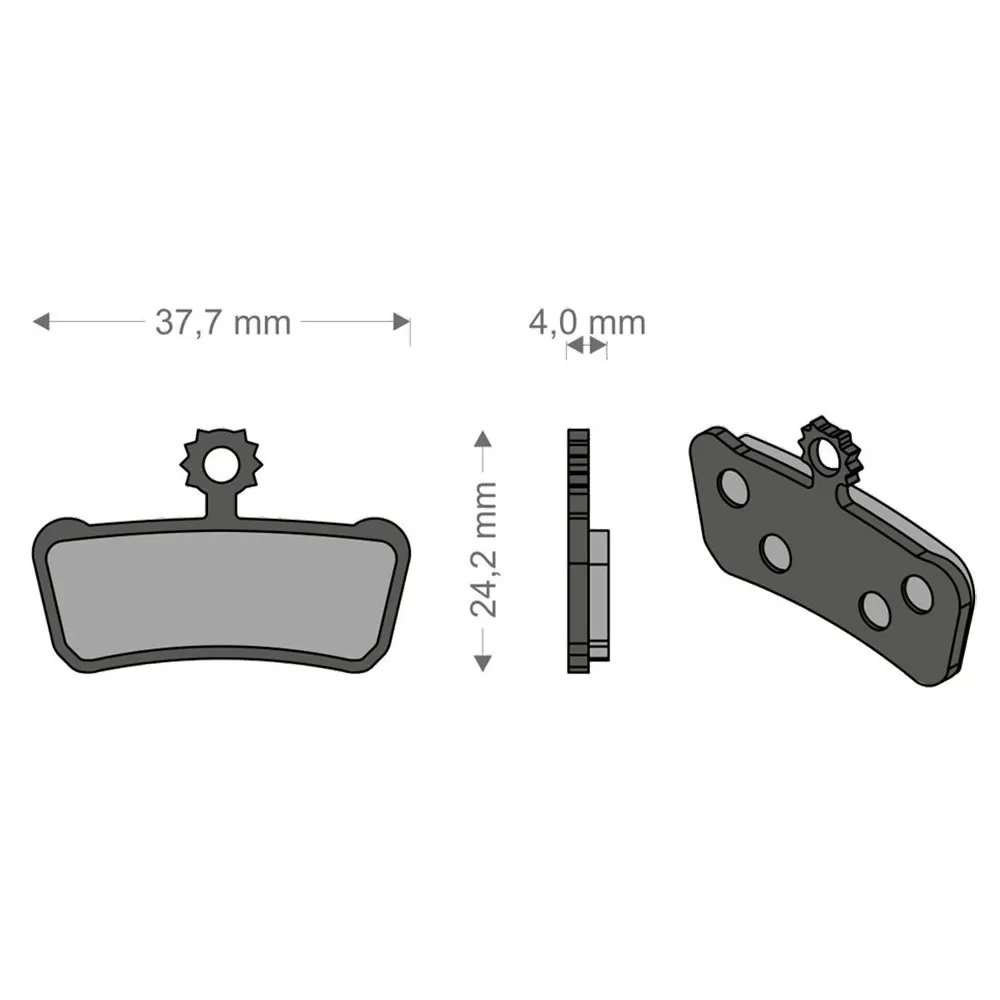 Brenta Ciclo Xo-elixir Trail/rsc/r/t Avid/sram Sinterbremseklosser, Black / silver, One Size Brenta Ciclo Xo-elixir Trail/rsc/r/t Avid/sram Sinterbremseklosser, Black / silver, One Size