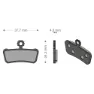 Brenta Ciclo Xo-elixir Trail/rsc/r/t Avid/sram Sinterbremseklosser, Black / silver, One Size