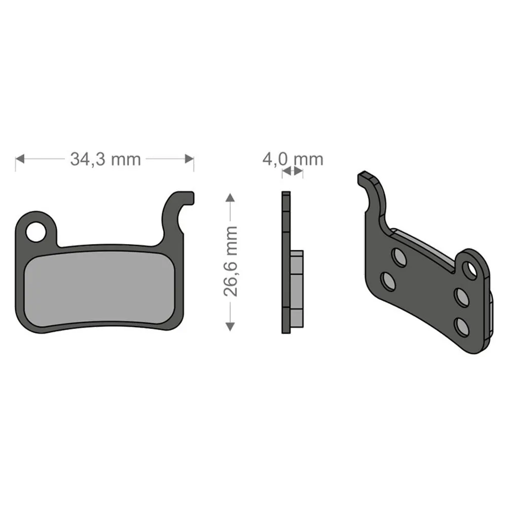 Brenta Ciclo Xtr/deore/saint/dash Shimano/trp Sinterbremseklosser, Black / silver, One Size Brenta Ciclo Xtr/deore/saint/dash Shimano/trp Sinterbremseklosser, Black / silver, One Size
