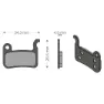 Brenta Ciclo Xtr/deore/saint/dash Shimano/trp Sinterbremseklosser, Black / silver, One Size
