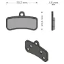 Brenta Ciclo Xtr/quadien Shimano/trp/tektro Sinterbremseklosser, Black / silver, One Size