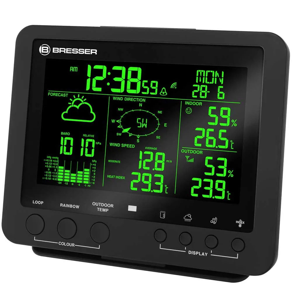 Bresser 7002520 Cm3000 5 Værstasjon, Black, One Size, EU Plug 220V Bresser 7002520 Cm3000 5 Værstasjon, Black, One Size, EU Plug 220V