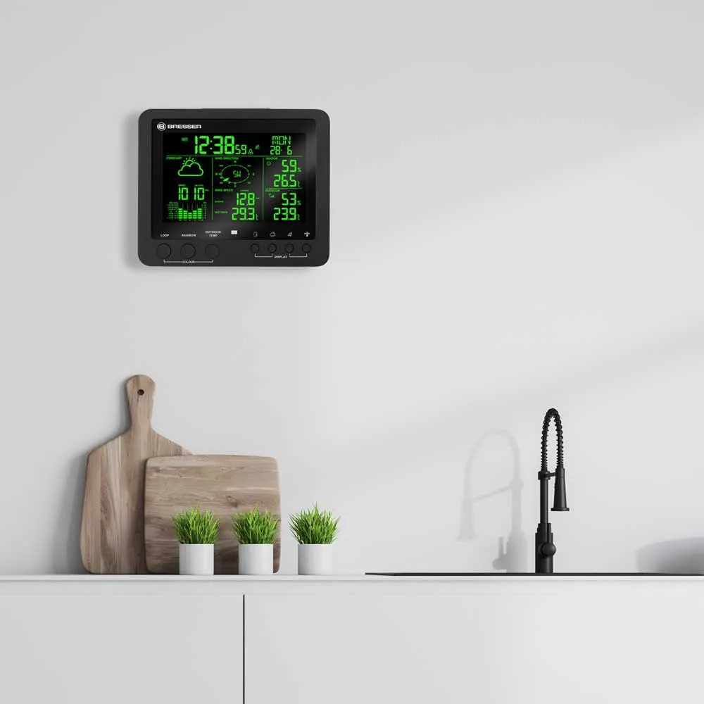 Bresser 7002520 Cm3000 5 Værstasjon, Black, One Size, EU Plug 220V Bresser 7002520 Cm3000 5 Værstasjon, Black, One Size, EU Plug 220V