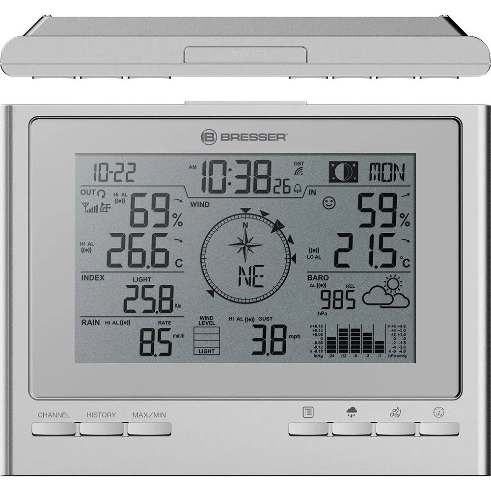 Bresser 7003110gye000 Værstasjon, White, One Size Bresser 7003110gye000 Værstasjon, White, One Size