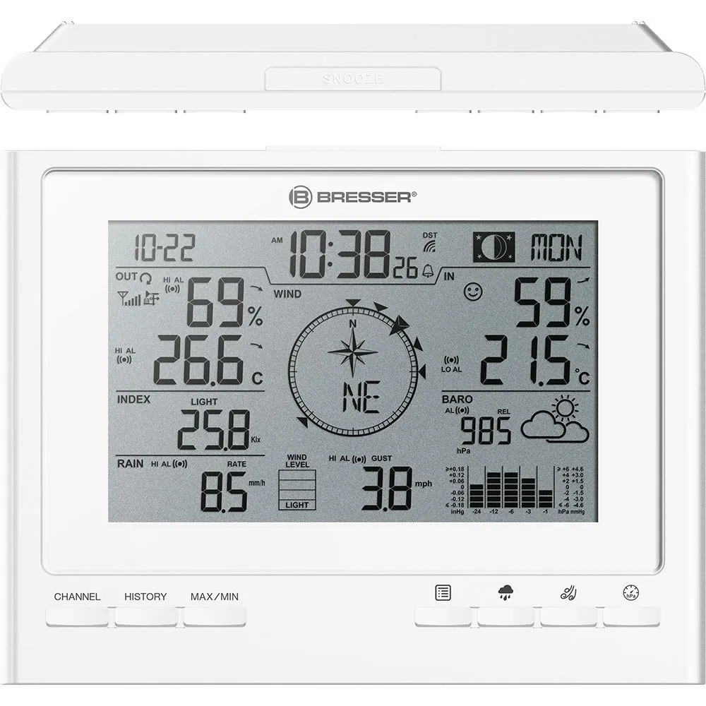 Bresser 7003110gye000 Værstasjon, White, One Size Bresser 7003110gye000 Værstasjon, White, One Size