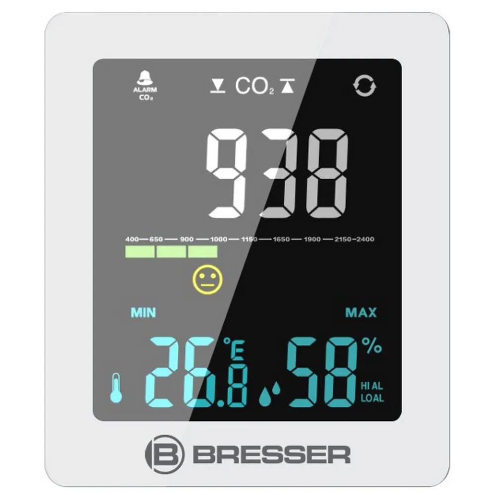 Bresser 7004020gye000 Co2-måler, White, One Size