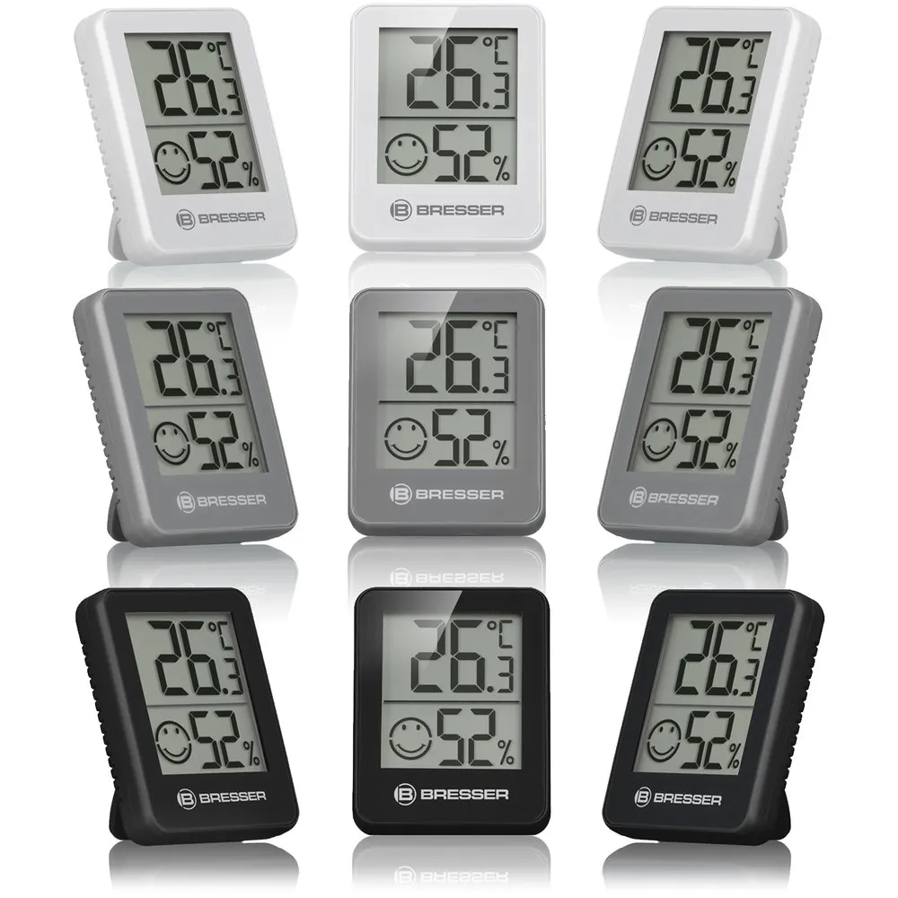 Bresser Climatemp Termometer Og Hygrometer 3 Enheter, Black, One Size Bresser Climatemp Termometer Og Hygrometer 3 Enheter, Black, One Size