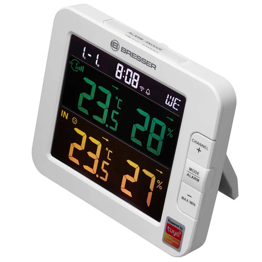 Bresser Meteo Tuya Smart Termometer Og Hygrometer, White, One Size Bresser Meteo Tuya Smart Termometer Og Hygrometer, White, One Size