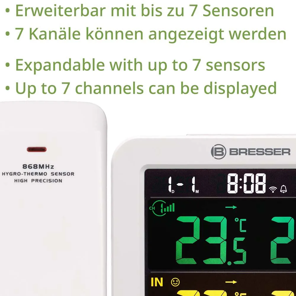 Bresser Meteo Tuya Smart Termometer Og Hygrometer, White, One Size Bresser Meteo Tuya Smart Termometer Og Hygrometer, White, One Size