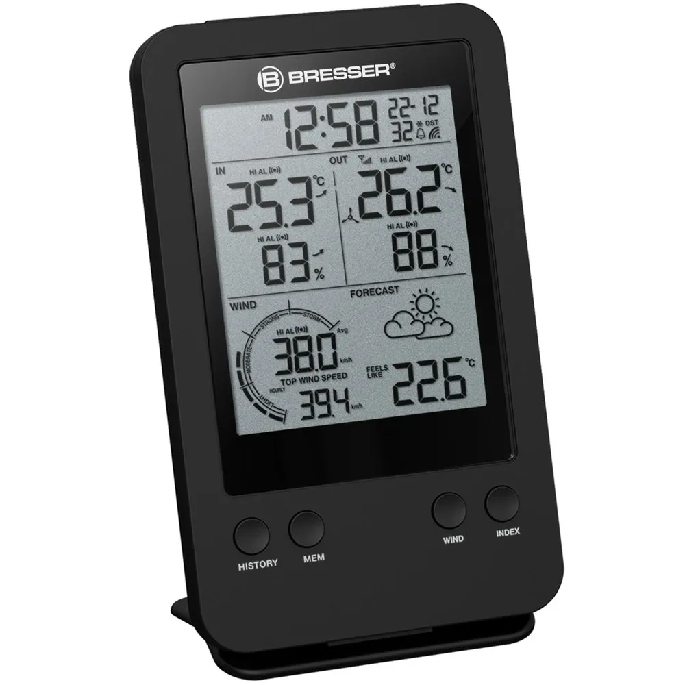 Bresser Profesjonell Vindmåler/anemometer 3-i-1, Black, One Size Bresser Profesjonell Vindmåler/anemometer 3-i-1, Black, One Size