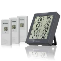 Bresser Temeo Higro Quadro 4 Værstasjon 3 Enheter Bresser Temeo Higro Quadro 4 Værstasjon 3 Enheter