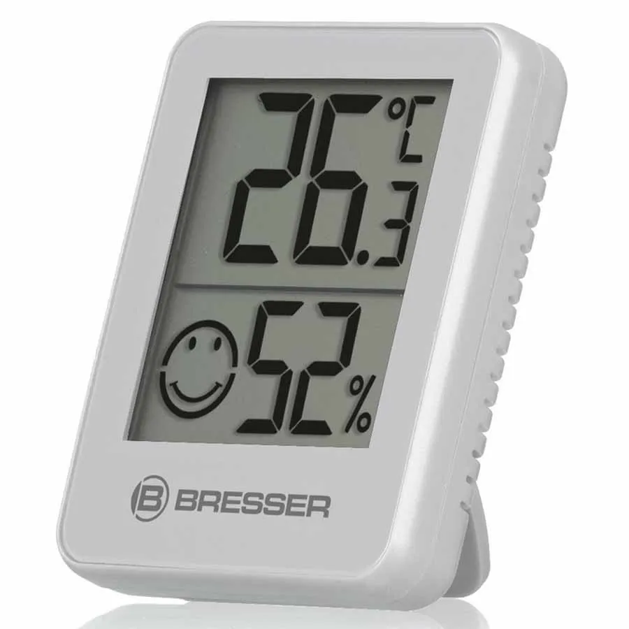 Bresser Temeo Termometer Og Hygrometer 3 Enheter, White, One Size