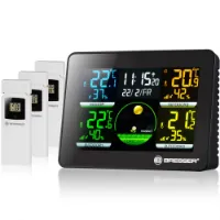 Bresser Thermo Hygro Quadro Nlx 3 Sensors Termometer Og Hygrometer Bresser Thermo Hygro Quadro Nlx 3 Sensors Termometer Og Hygrometer