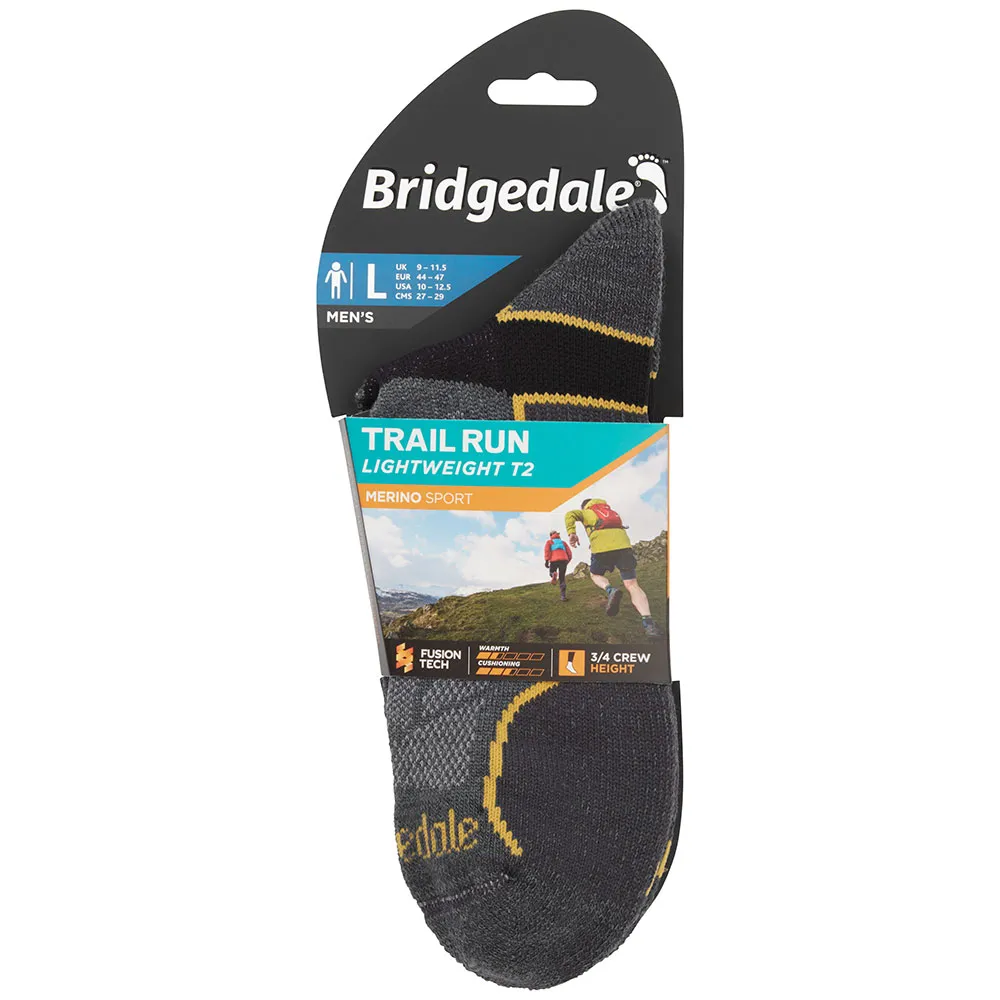 Bridgedale Lightweight T2 Merino Sport 3/4 Crew Sokker male Bridgedale Lightweight T2 Merino Sport 3/4 Crew Sokker male