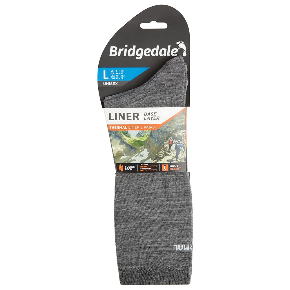 Bridgedale Liner Thermal Sokker 2 Par Bridgedale Liner Thermal Sokker 2 Par