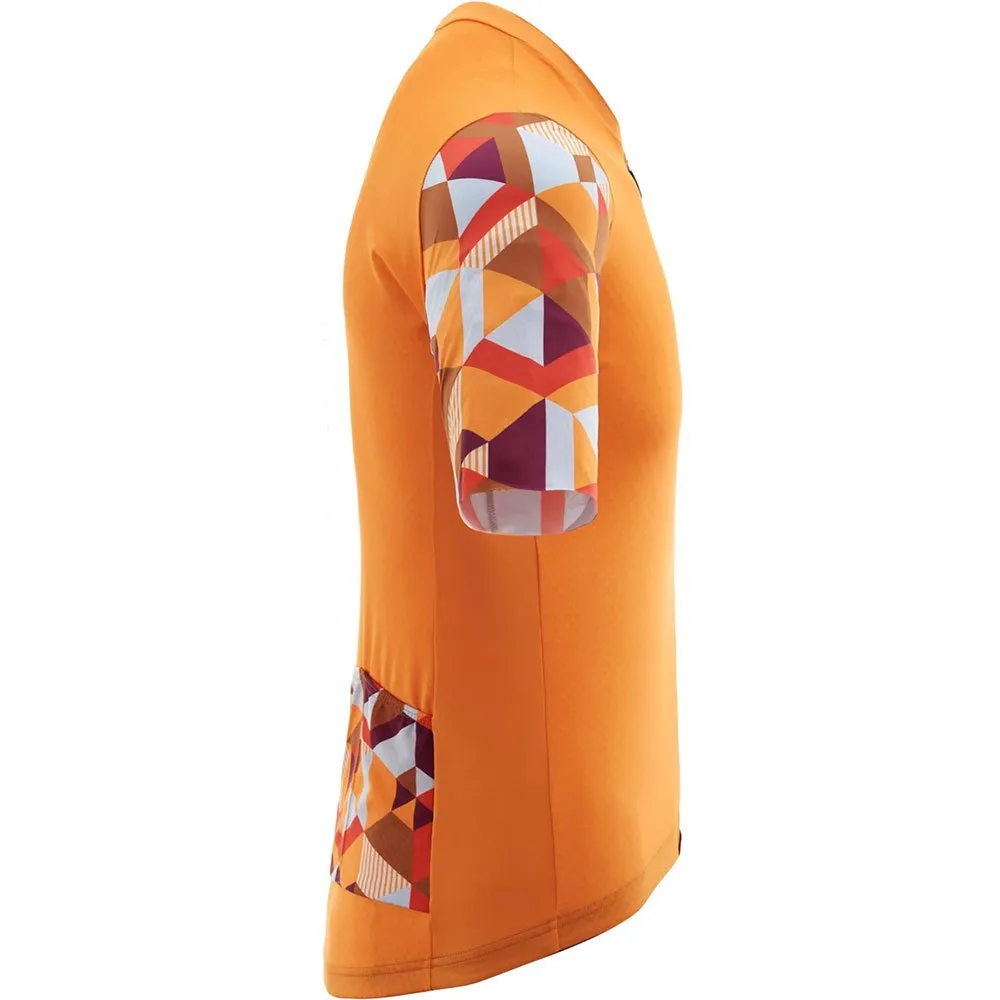 Briko Abstract Kort Ermet Trøye, Orange, M