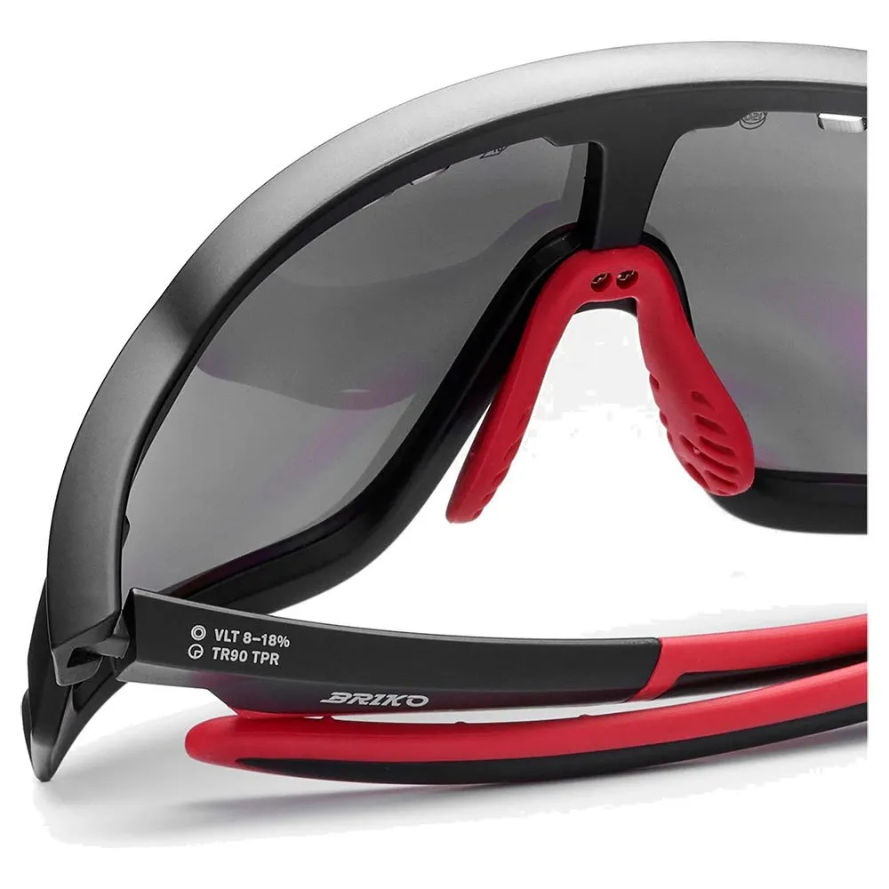 Briko Daintree Polariserte Solbriller, Black red, CAT3