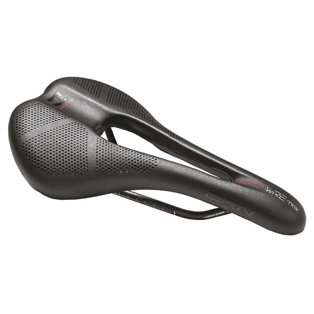Brn Carbon Shape Wire Max Sykkelsete, Black, 145mm