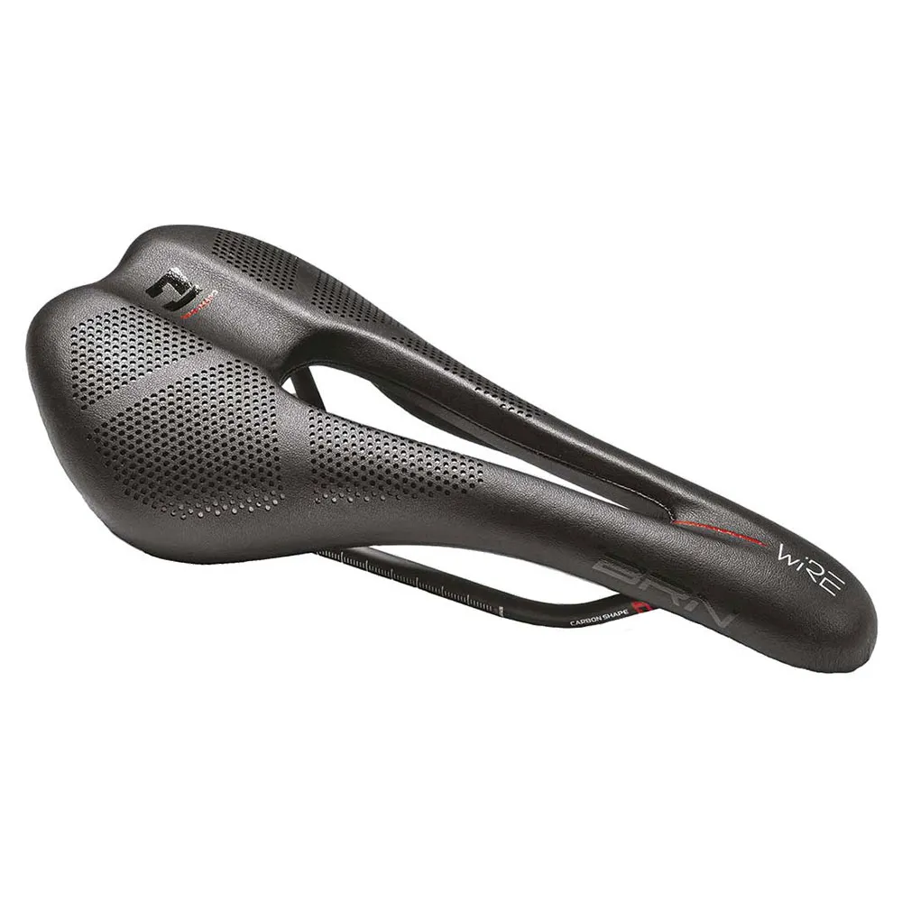 Brn Carbon Shape Wire Sykkelsete, Black, 130mm