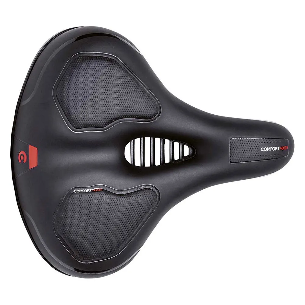 Brn Comfort Zone Relax Sykkelsete, Black, 225mm