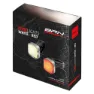 Brn Cube Sykkellyktesett, Black / white / red, One Size