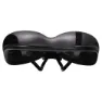Brn Dynamic City Gel Sykkelsete, Black / orange, 185mm