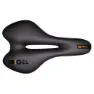 Brn Dynamic Sport Gel Sykkelsete, Black / orange, 155mm