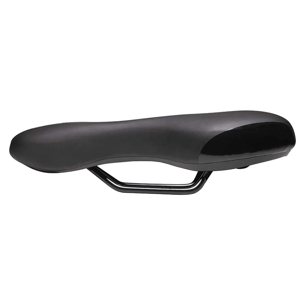 Brn Dynamic Sport Gel Sykkelsete, Black / orange, 155mm