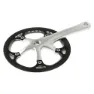 Brn Fixed Guard Kranksett, Black / silver, 170mm, 46t