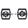 Brn Flat Dual Function Sykkelpedaler, Black, One Size