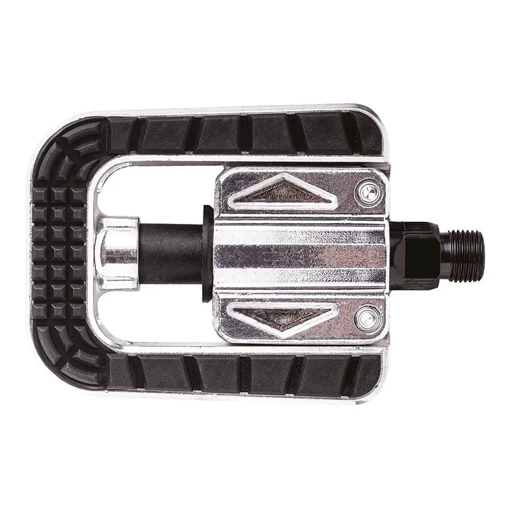 Brn Foldable Sykkelpedaler, Silver, One Size