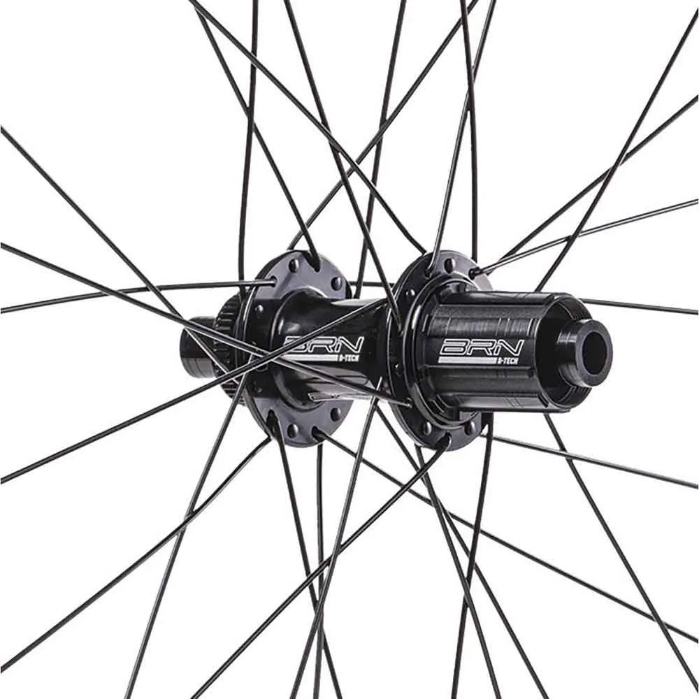 Brn Gravel 11s Cl Disc Tubeless Hjulsett For Grussykkel, Black, 12 x 100/12 x 142mm, Shimano/Sram HG Brn Gravel 11s Cl Disc Tubeless Hjulsett For Grussykkel, Black, 12 x 100/12 x 142mm, Shimano/Sram HG