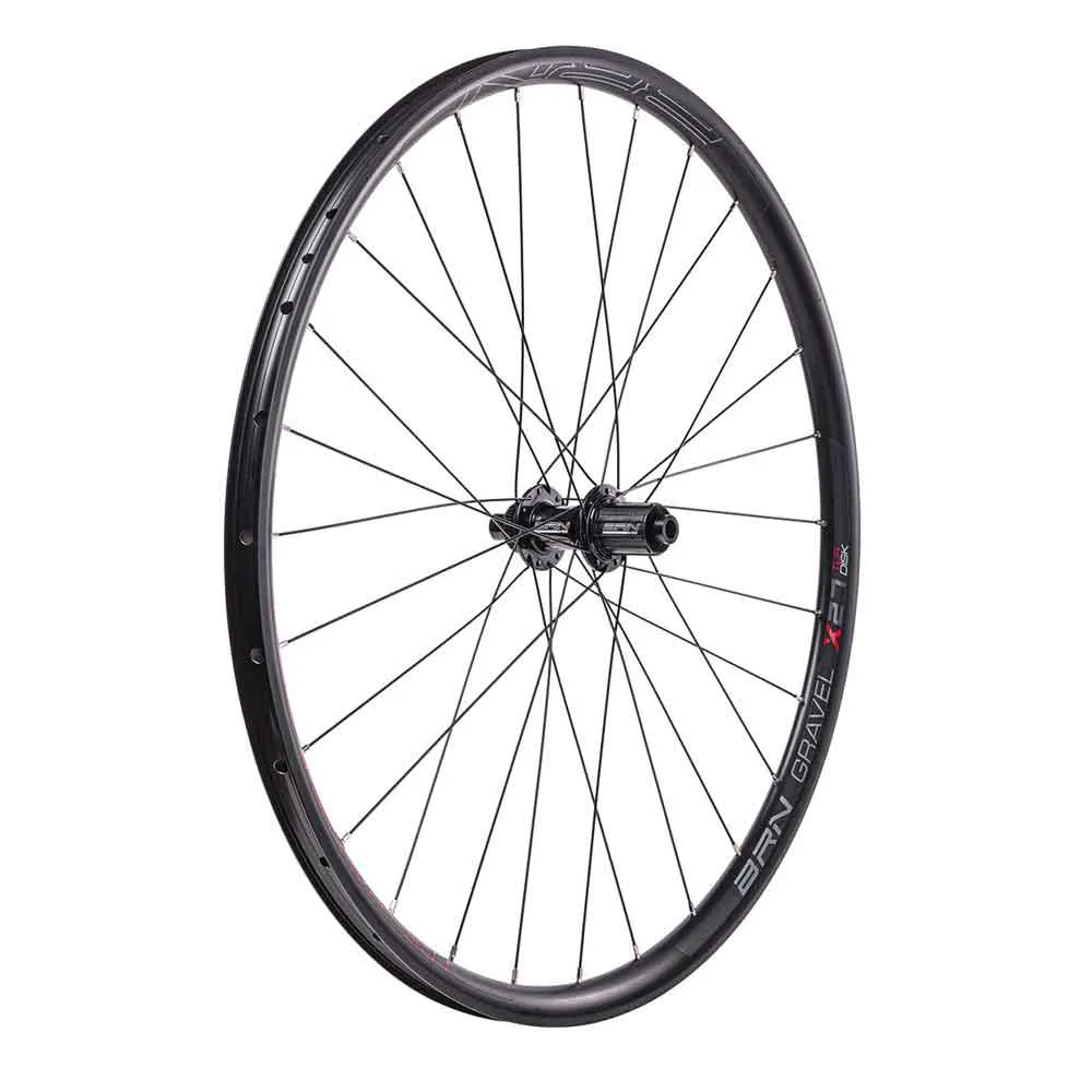 Brn Gravel 12s Cl Disc Tubeless Hjulsett For Grussykkel, Black, 12 x 100/12 x 142mm, Shimano/Sram HG