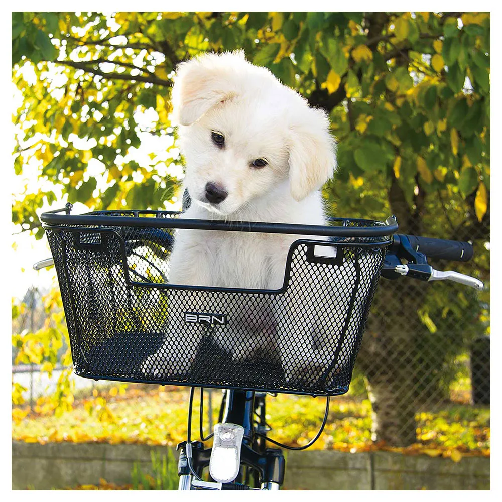 Brn Happy Pet Kurv, Black, One Size