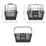 Brn Happy Pet Kurv, Black, One Size