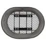 Brn Intreccio Oval Frontkurv, Black, One Size