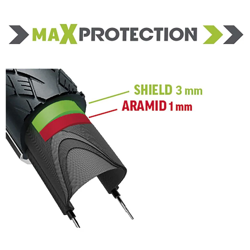Brn Max Protection 20´´ X 1.75 Urban Stive Sykkeldekk, Black, 20" x 1.75 Brn Max Protection 20´´ X 1.75 Urban Stive Sykkeldekk, Black, 20" x 1.75