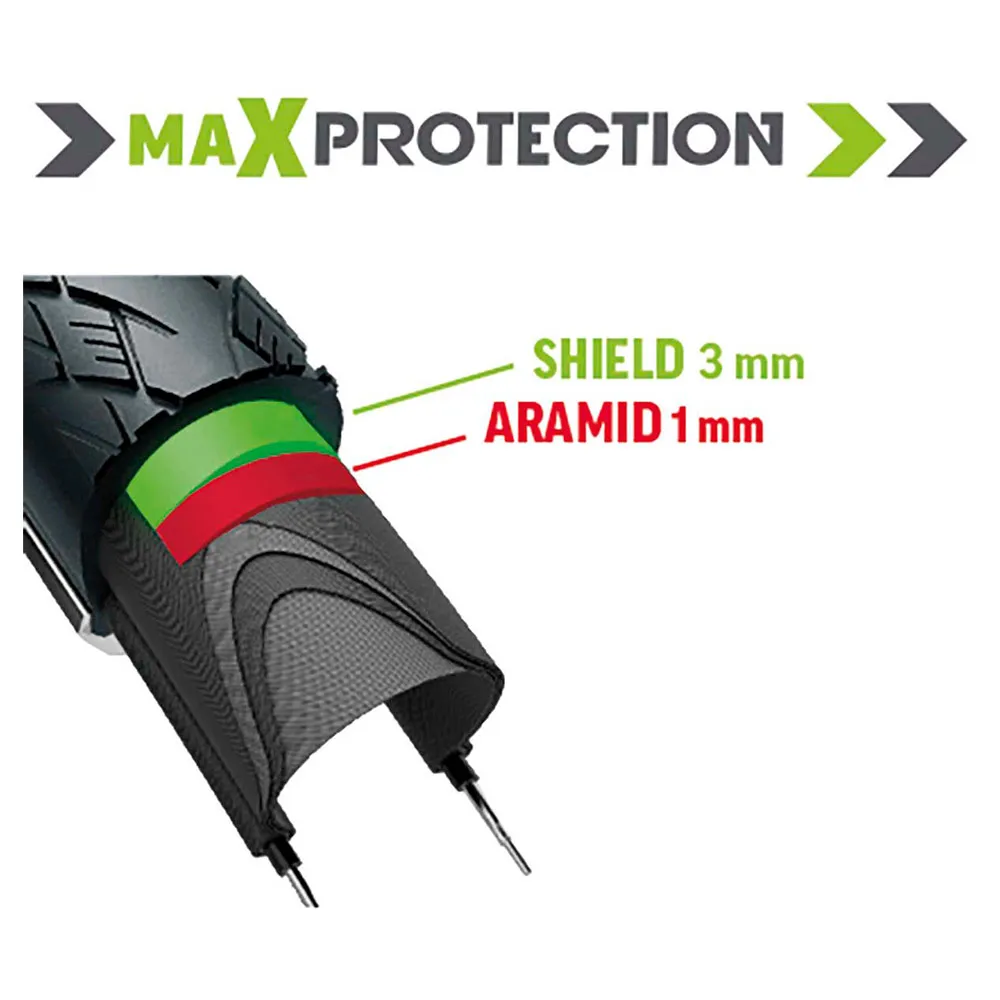 Brn Max Protection 26´´ X 1.375 Urban Stive Sykkeldekk, Black, 26" x 1.375 Brn Max Protection 26´´ X 1.375 Urban Stive Sykkeldekk, Black, 26" x 1.375
