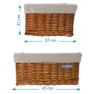 Brn Maxi Wicker Kurv, Brown, One Size