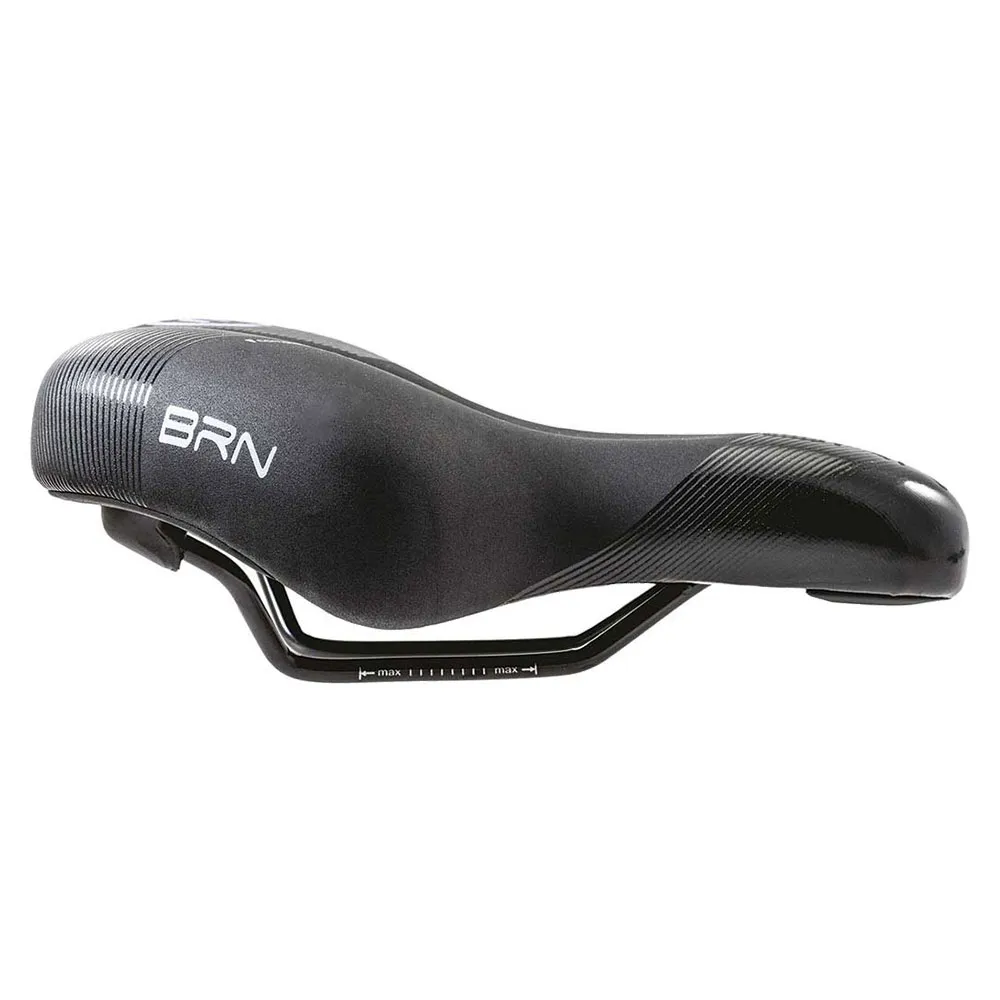 Brn Memory Foam Donna Sykkelsete, Black, 195mm