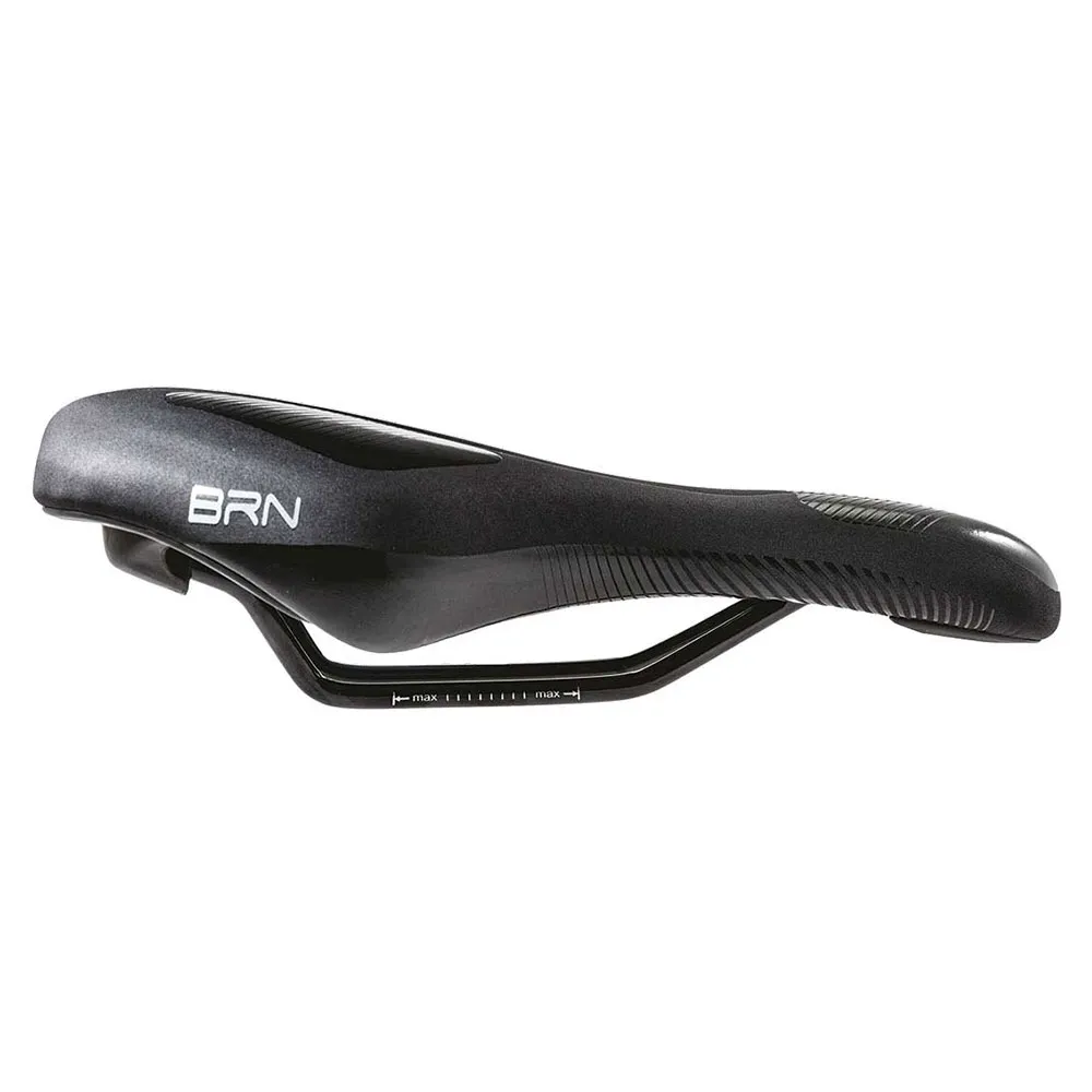 Brn Memory Foam Flow Sport Sykkelsete, Black, 170mm