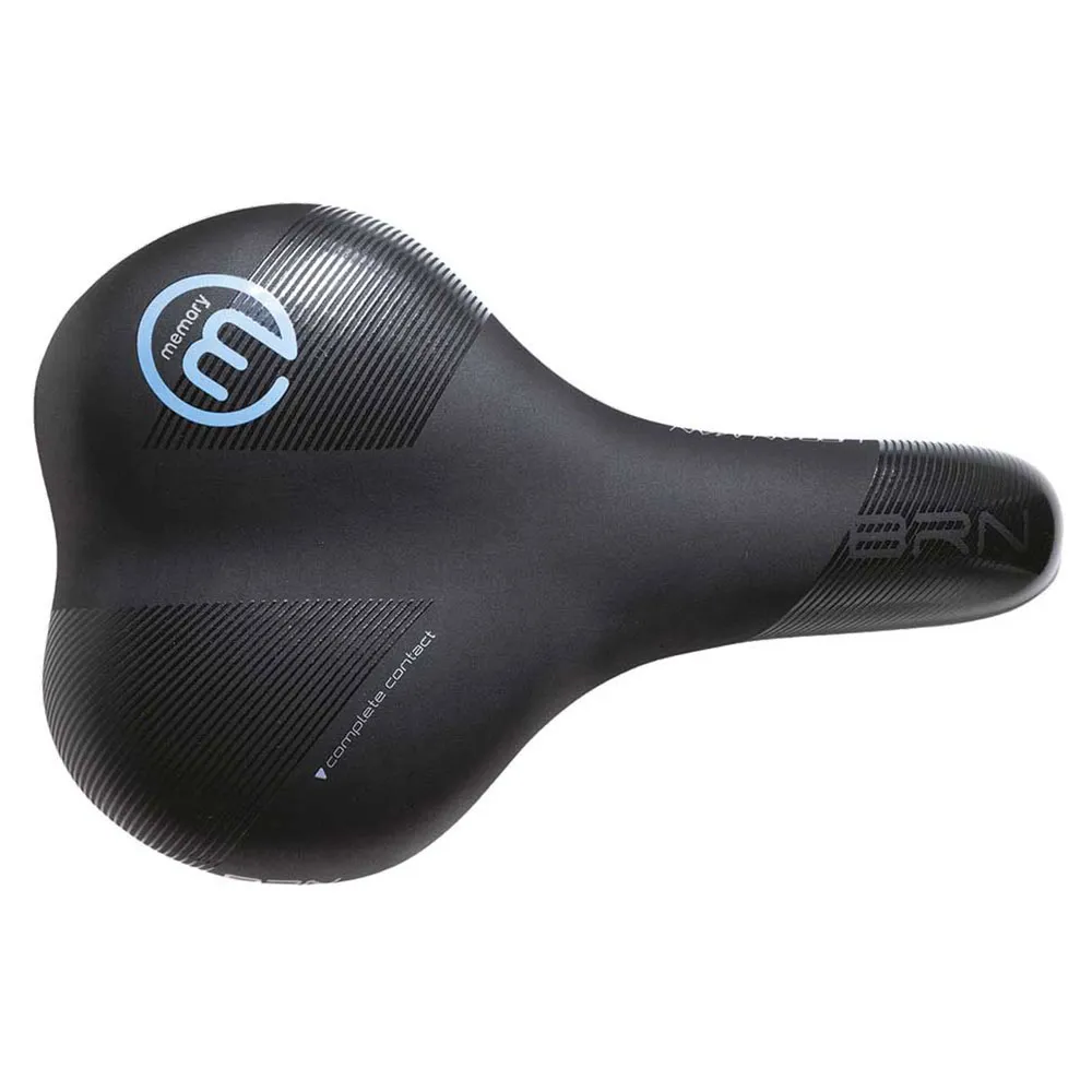 Brn Memory Foam Sykkelsete, Black, 175mm Brn Memory Foam Sykkelsete, Black, 175mm