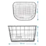 Brn Metal Frontkurv, Silver, One Size