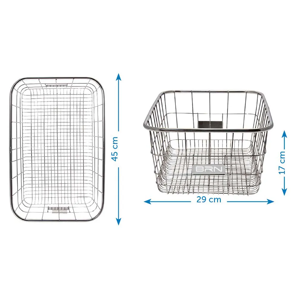 Brn Metal Kurv, Silver, One Size