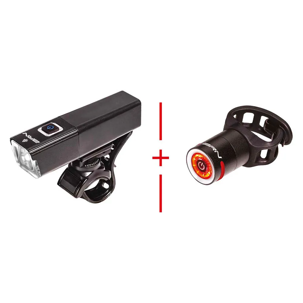 Brn My Ultra Sykkellyktesett, Black / white / red, One Size Brn My Ultra Sykkellyktesett, Black / white / red, One Size