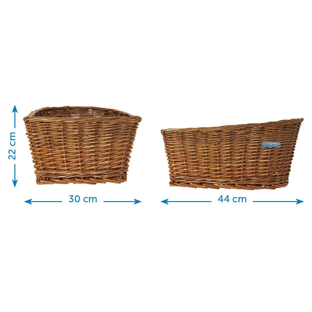 Brn Sally Bakre Kurv, Brown, One Size