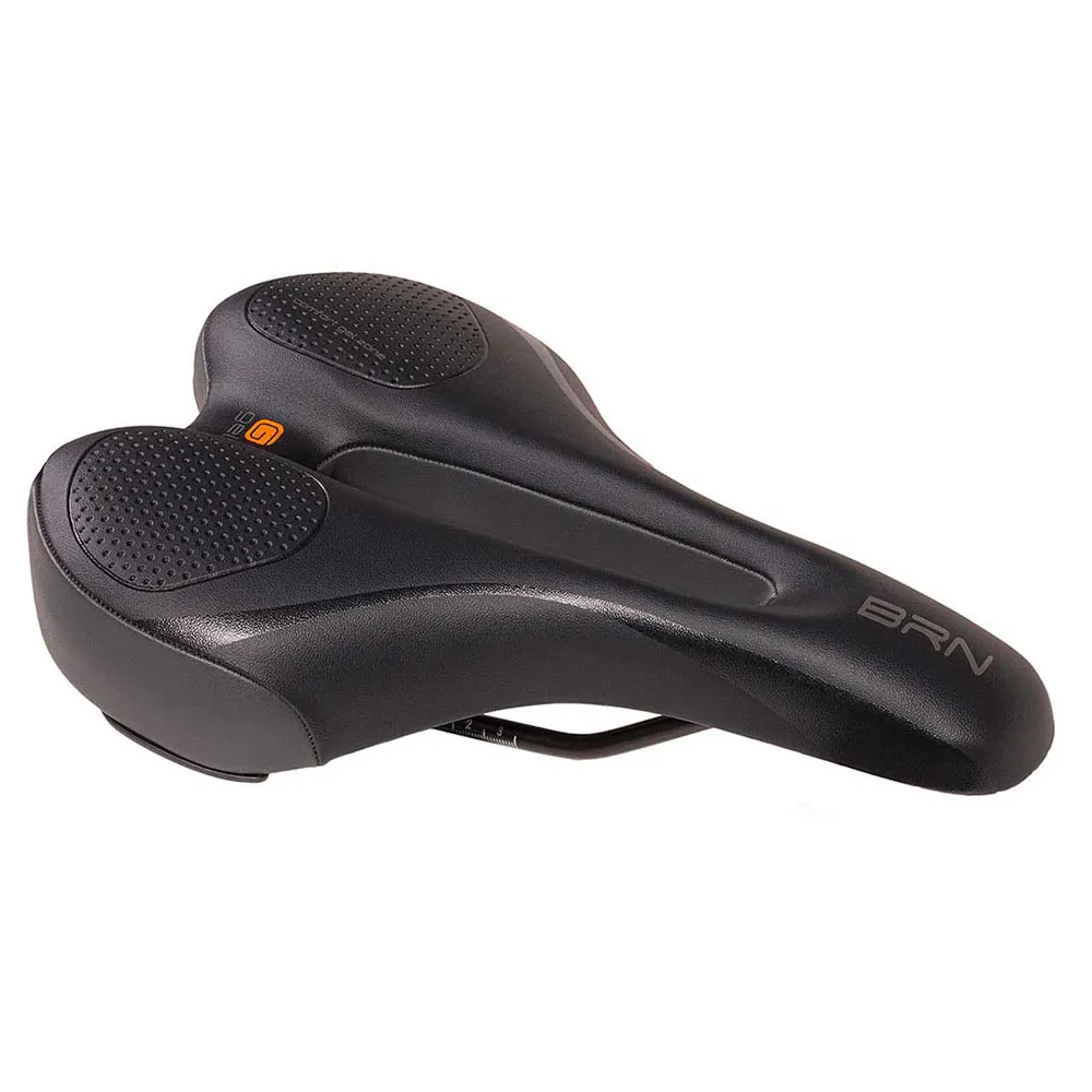 Brn Soft Gel Relax Sykkelsete, Black / black, 175mm Brn Soft Gel Relax Sykkelsete, Black / black, 175mm