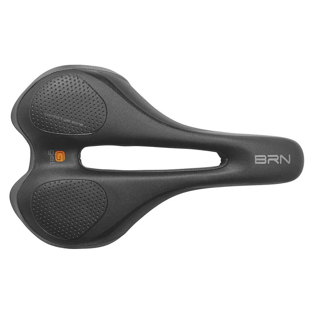 Brn Soft Gel Relax Sykkelsete, Black / black, 175mm Brn Soft Gel Relax Sykkelsete, Black / black, 175mm